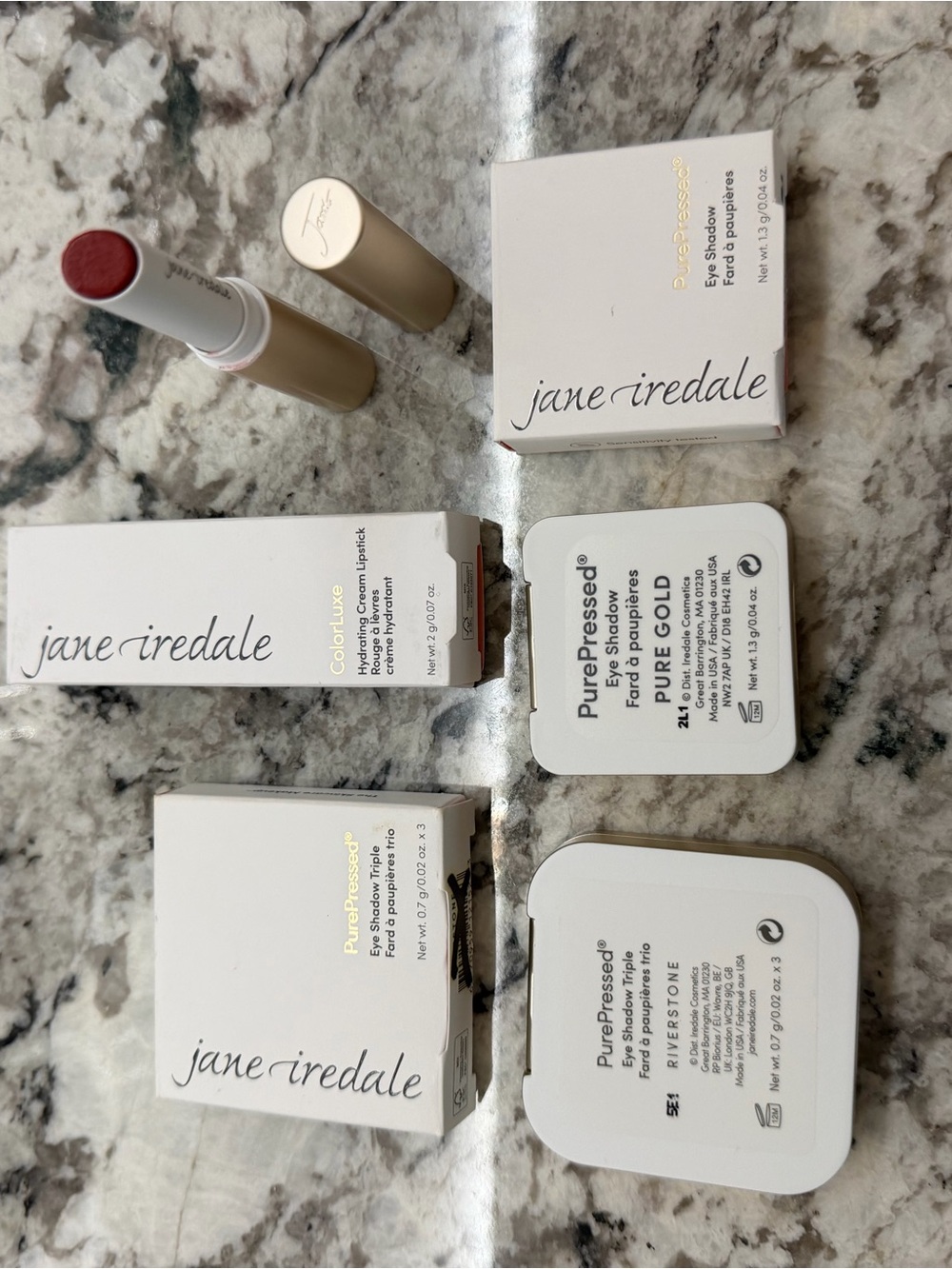 jane iredale Neutral Matte Trio with Shimmering Gold Single and Pink Lip Pencil - Picture 5 of 5